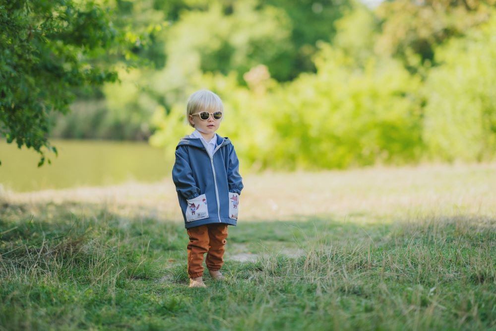 Giacca softshell per bambini con membrana Monkey Mum® - Misteriosa gita con la volpe