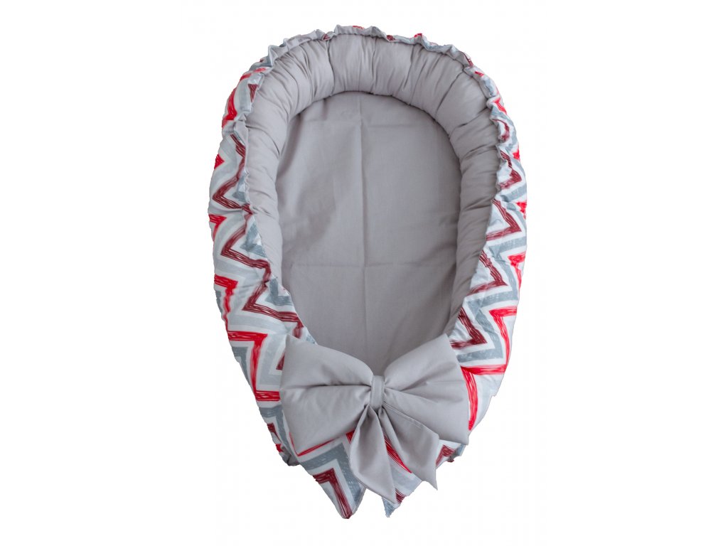 Nido neonati - Cikcak Red Grey