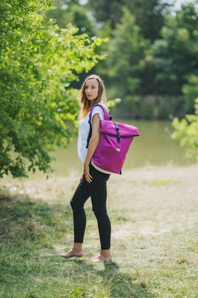 Monkey Mum® Zaino integrato in softshell per il marsupio Carrie - Lampone succoso