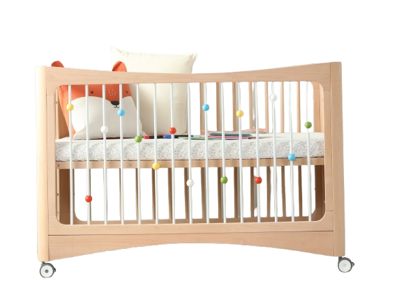 Lettino per bambini 4in1 - Massello - 120x65 cm