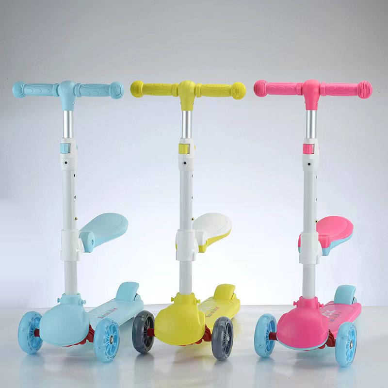 Monopattino per bambini con seduta - 3 in 1 - Giallo - pezzo esposto
