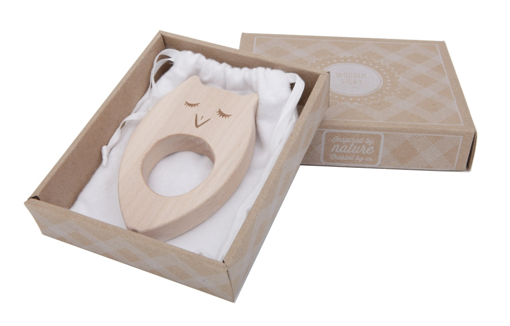 Wooden Story Gioco dentizione - Civetta