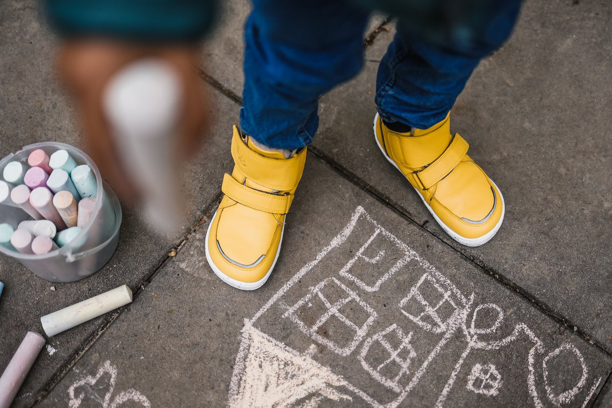 Be Lenka Scarpe invernali per bambini a piedi nudi Panda 2.0 - Giallo formaggio