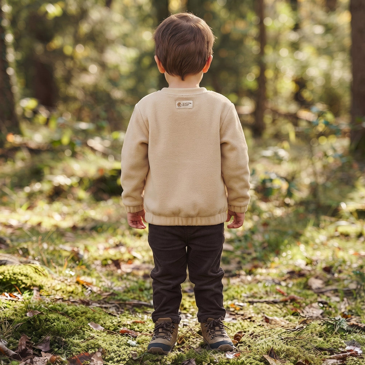 Felpa in pile da infilare dalla testa Monkey Mum® - Beige