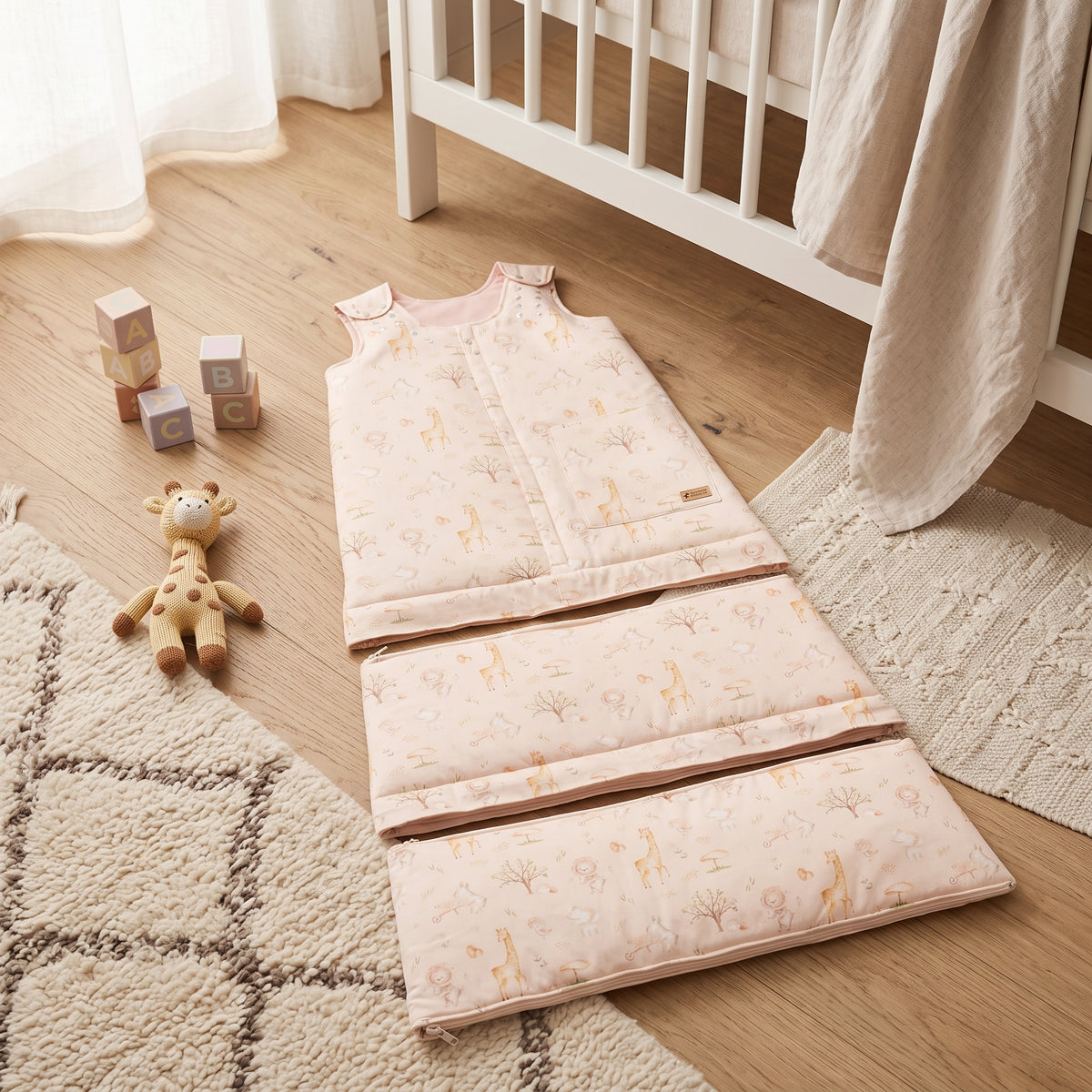 Sacco nanna evolutivo invernale Monkey Mum® 0 - 4 anni - set - Primavera con gli animaletti