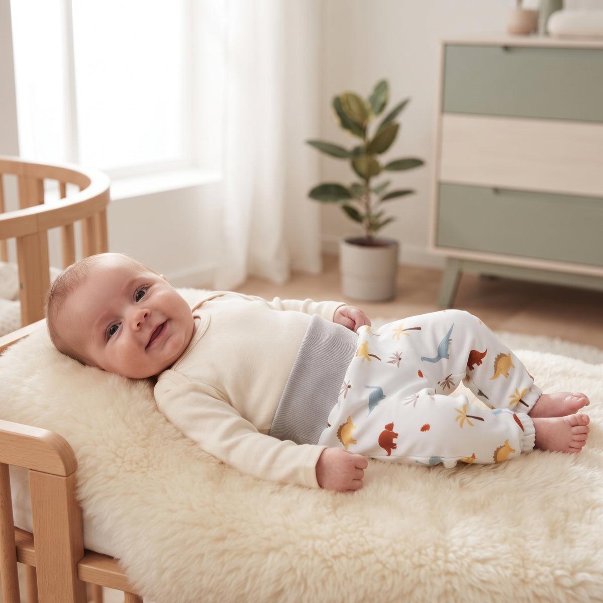 Pantaloni softshell per bambini con membrana Monkey Mum® - Storia dei dinosauri