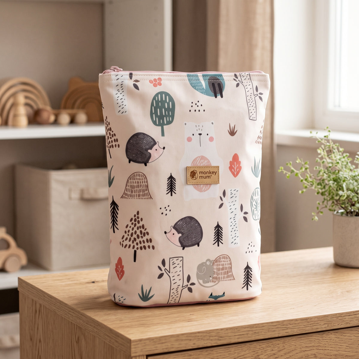 Zainetto softshell per bambini Monkey Mum® - Animaletti del giorno