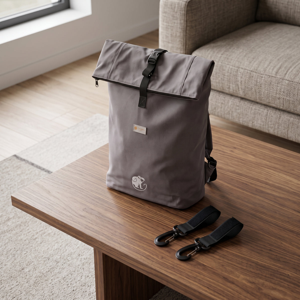 Monkey Mum® Zaino in twill per passeggino – Brezza fresca