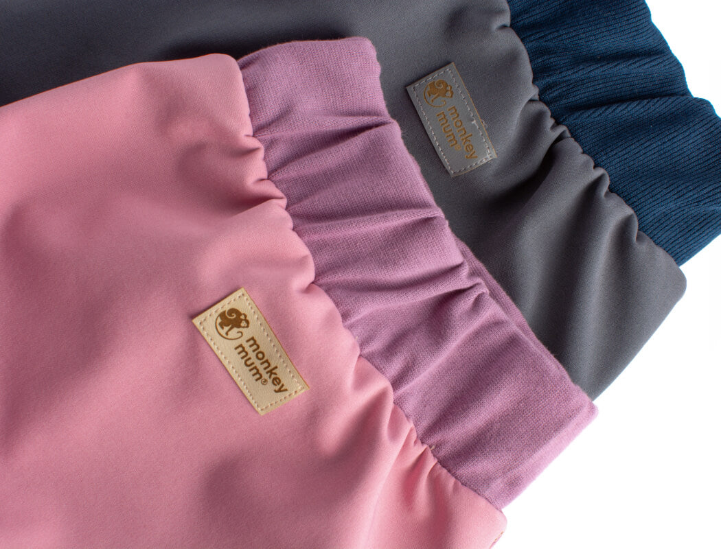 Pantaloni softshell per bambini con membrana Monkey Mum® - Zucchero filato