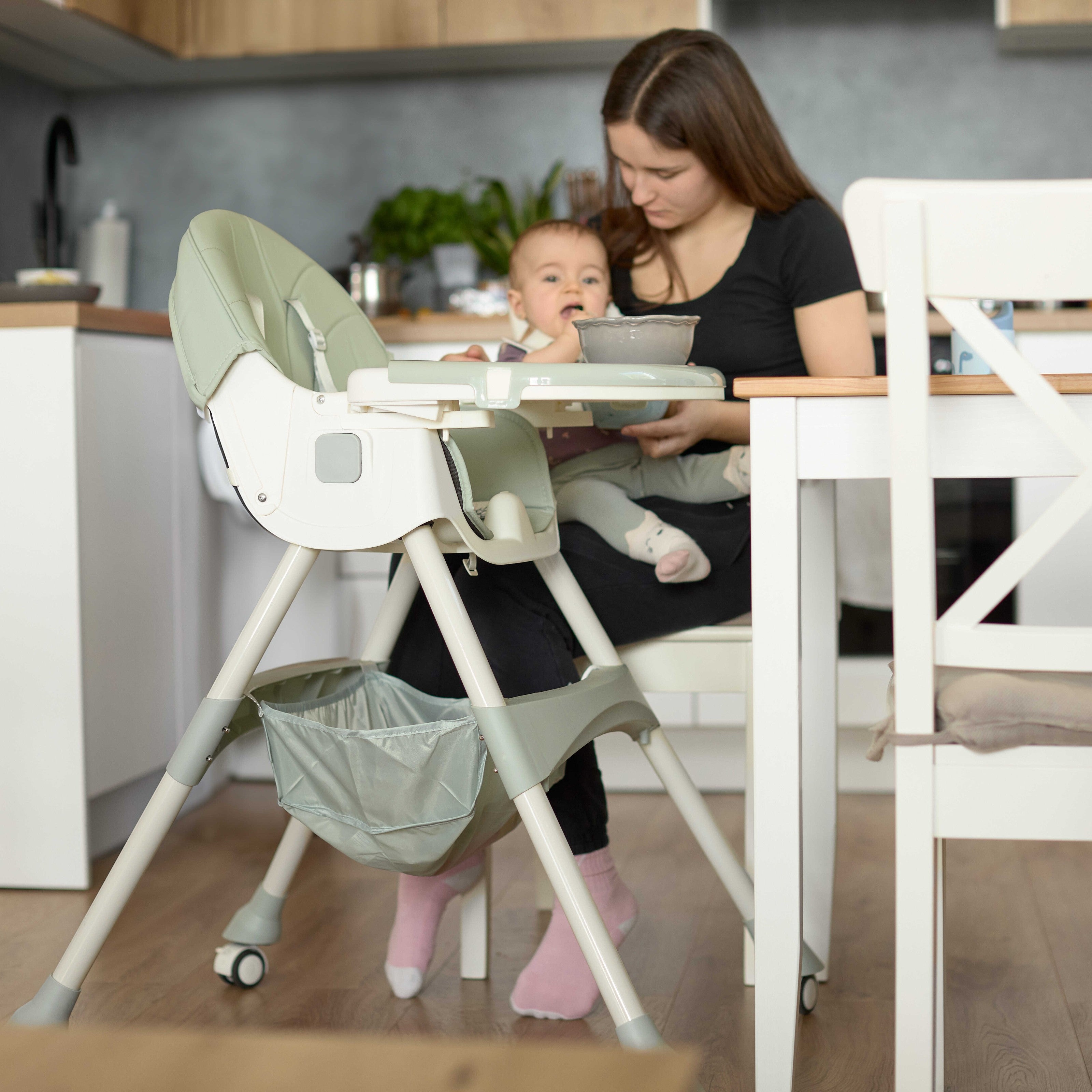 Seggiolone per bambini 2in1 Comfort - Blu - aperto