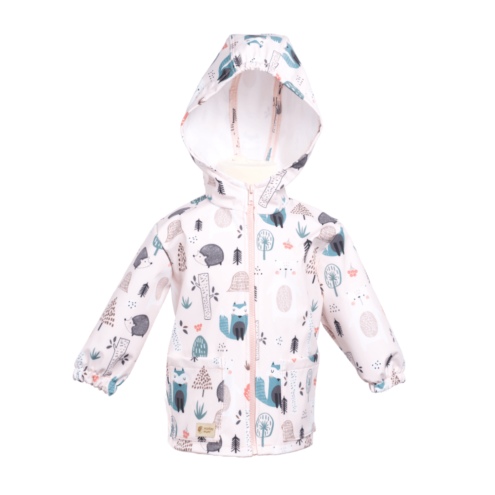 Giacca softshell per bambini con membrana Monkey Mum® - Animaletti del giorno