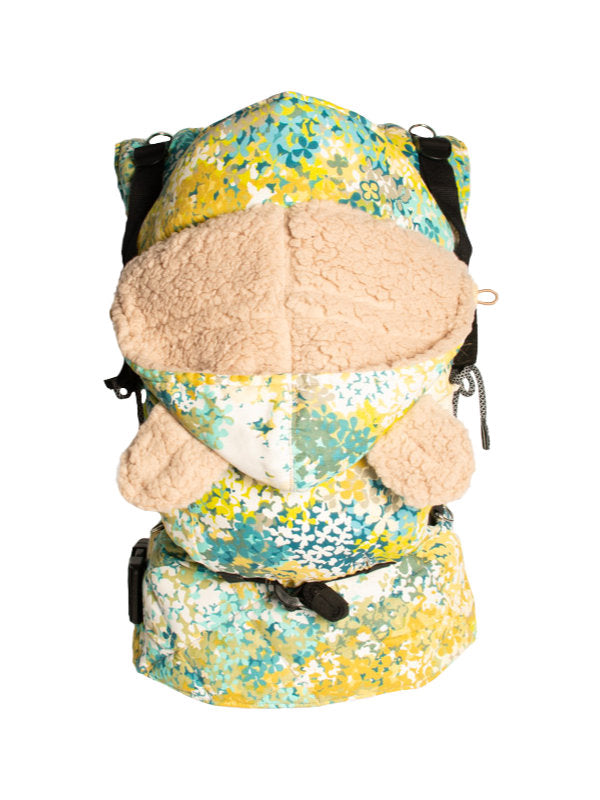 Cappuccio termico Monkey Mum® per marsupio Carrie - Prato in fiore