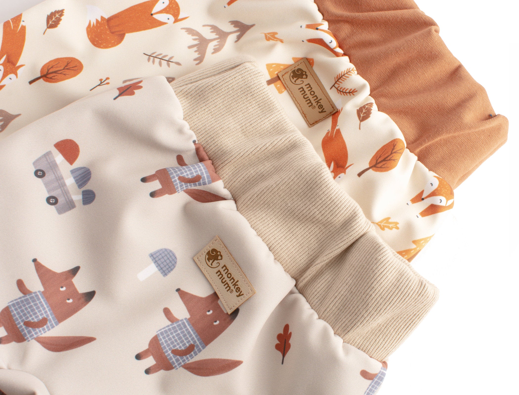 Pantaloni softshell per bambini con membrana Monkey Mum® - Giochi della volpe