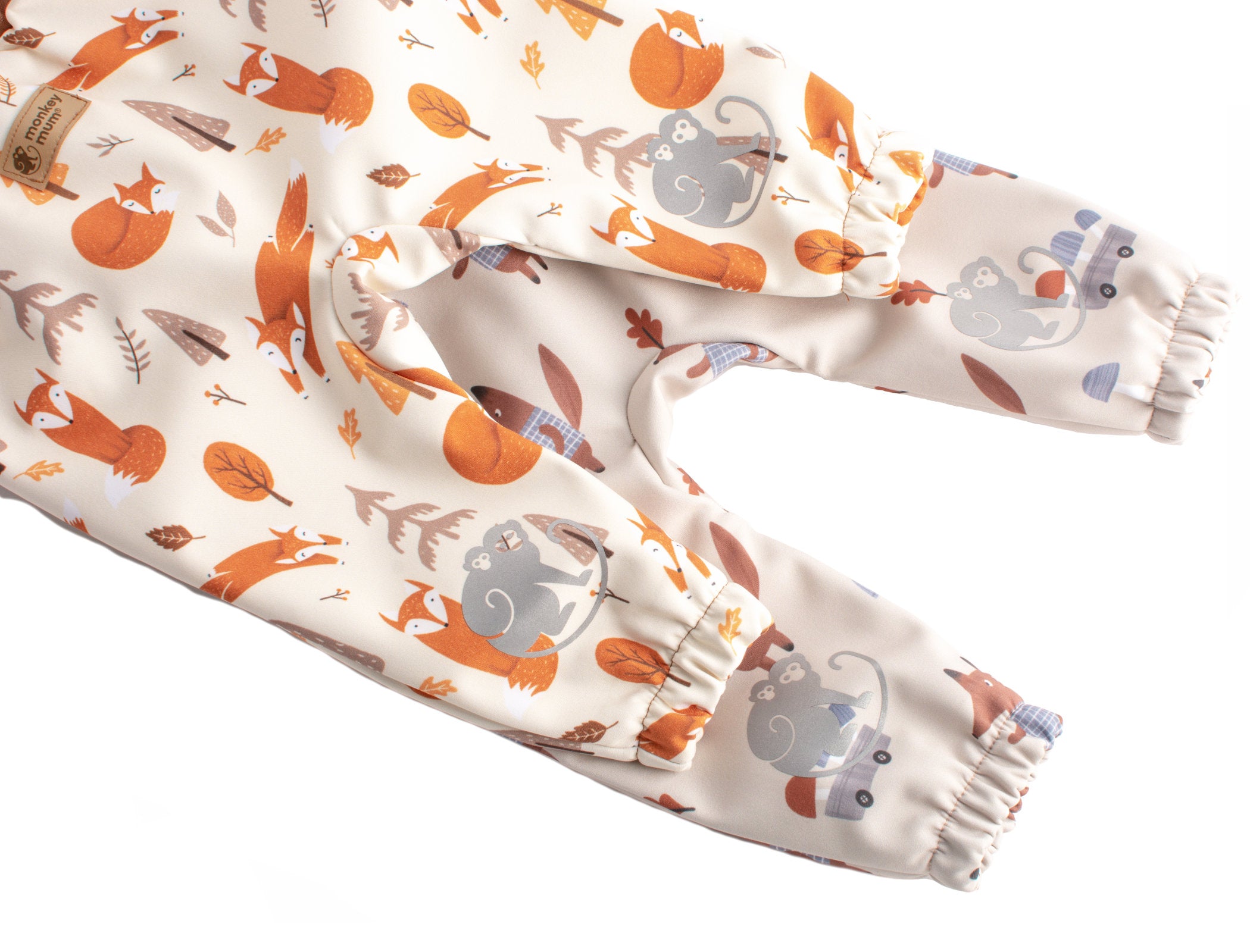 Pantaloni softshell per bambini con membrana Monkey Mum® - Giochi della volpe