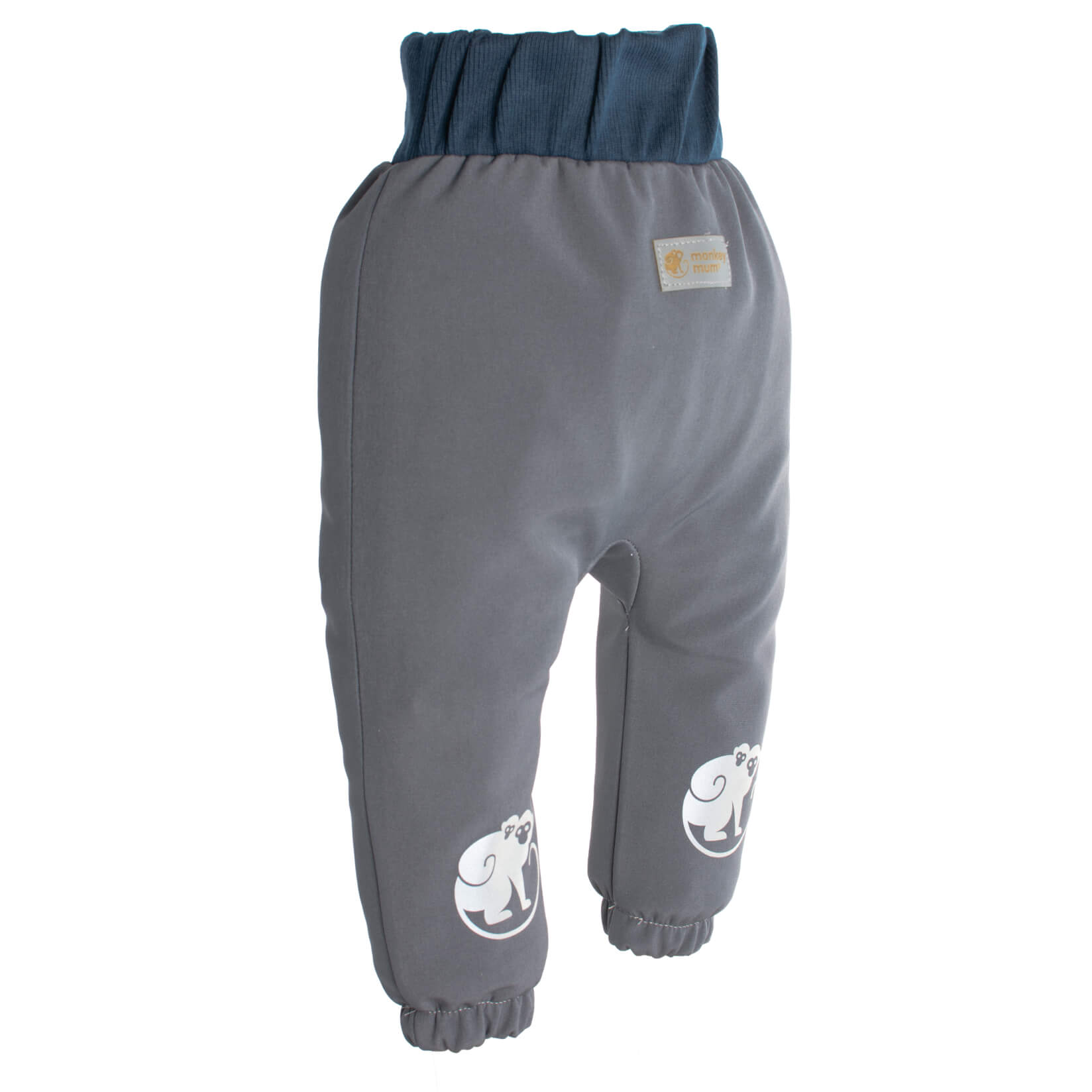 Pantaloni softshell per bambini con membrana Monkey Mum® - Viaggio misterioso