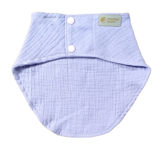 Bavetta in mussola Monkey Mum® - Viola