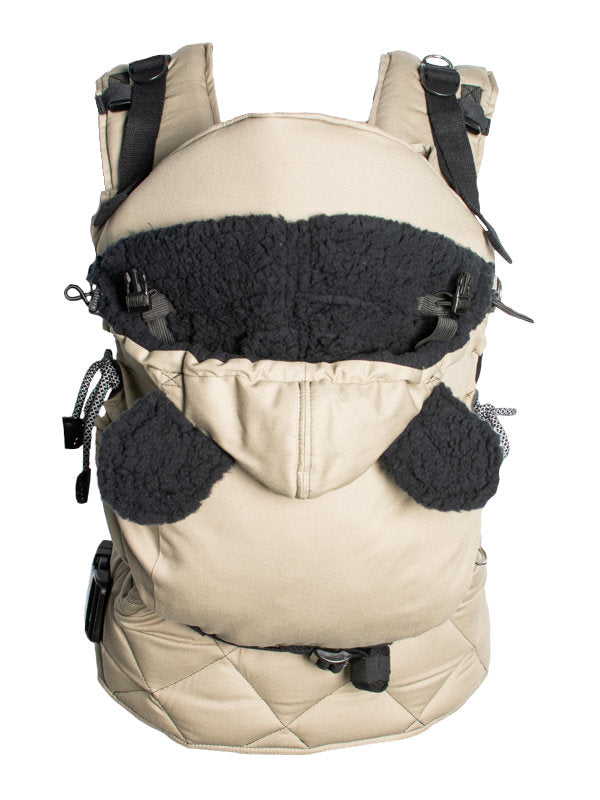 Cappuccio imbottito per marsupio Carrie Monkey Mum® - Sabbia del deserto