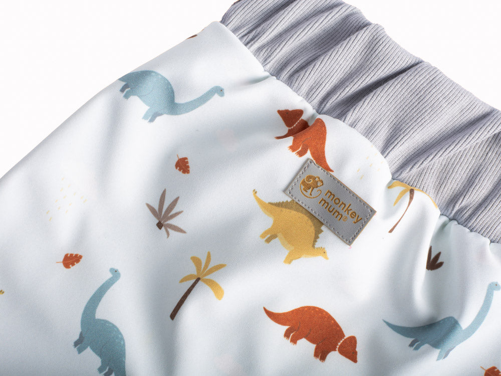 Pantaloni softshell per bambini con membrana Monkey Mum® - Storia dei dinosauri