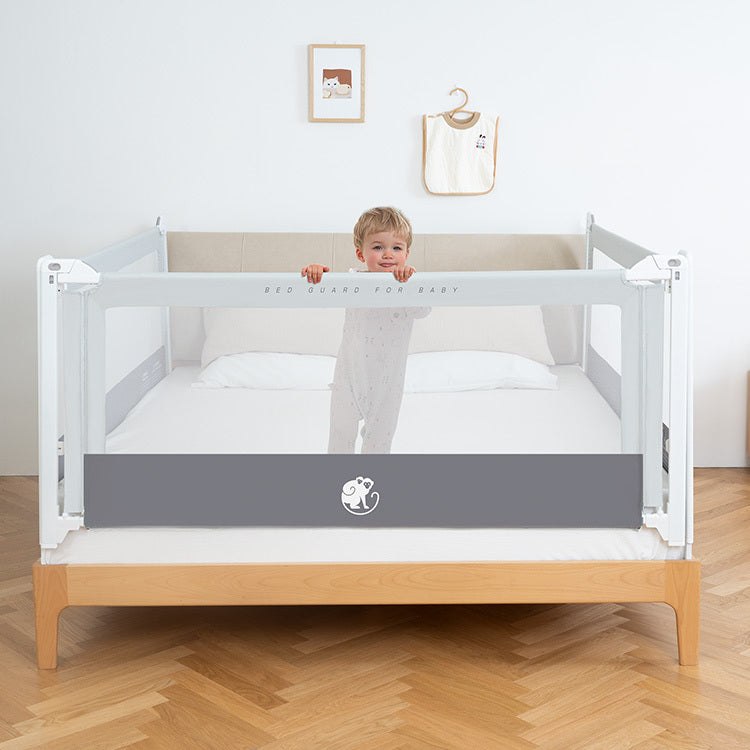 Barriera per letto Monkey Mum® Popular - grigio chiaro
