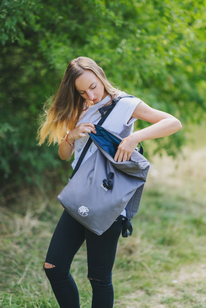 Monkey Mum® Zaino integrato in twill per il marsupio Carrie - Brezza fresca