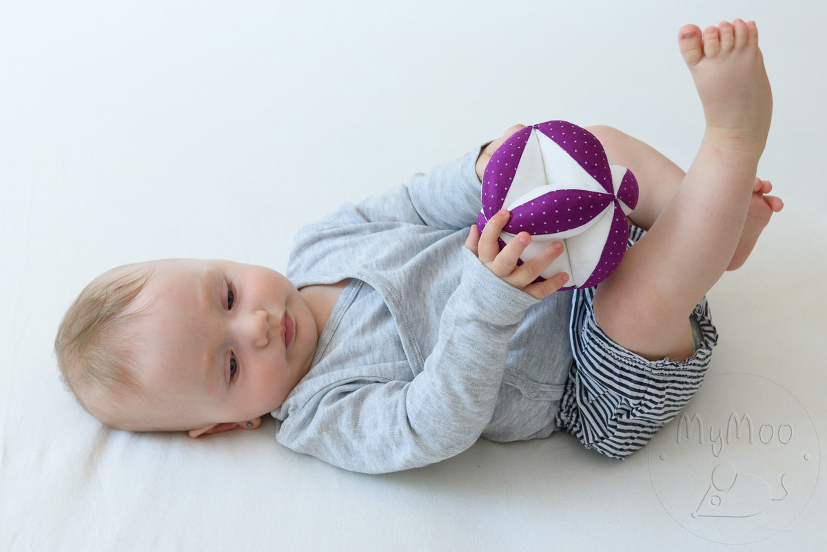 MyMoo Palla sensoriale Montessori - Puntini/roso