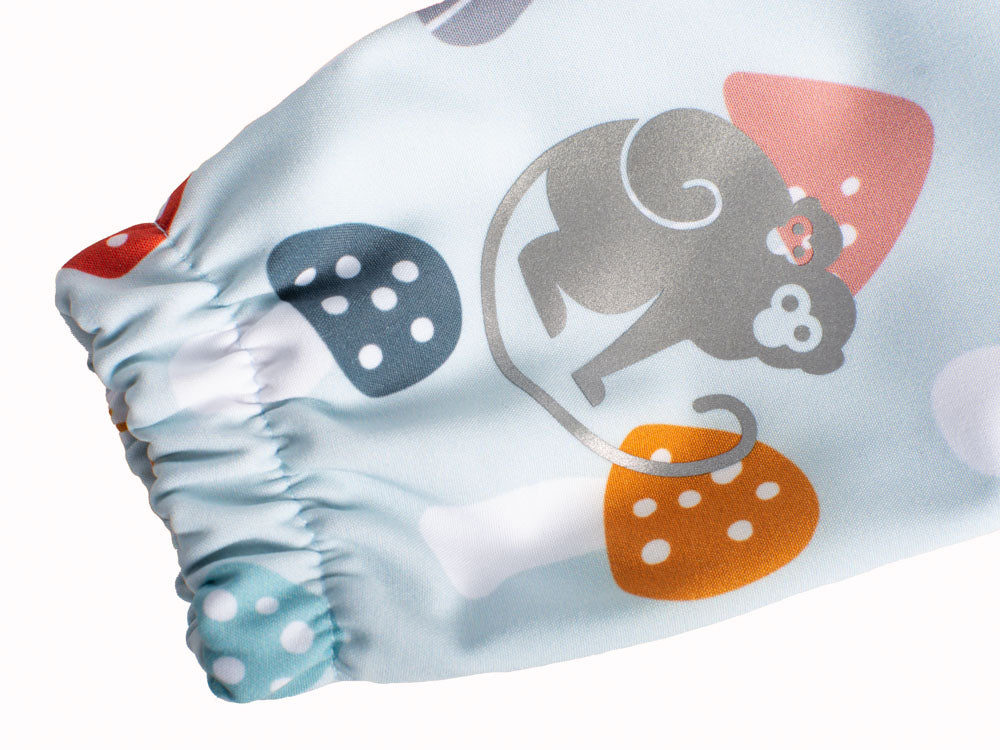Pantaloni softshell per bambini con membrana Monkey Mum® - Amanite variopinte