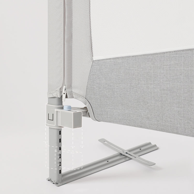 Barriera per letto Monkey Mum® Economy - grigio chiaro - aperta