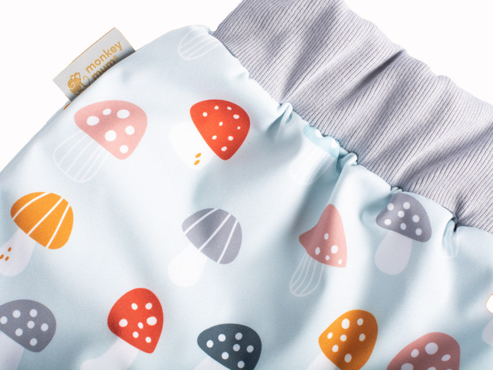 Pantaloni softshell per bambini con membrana Monkey Mum® - Amanite variopinte
