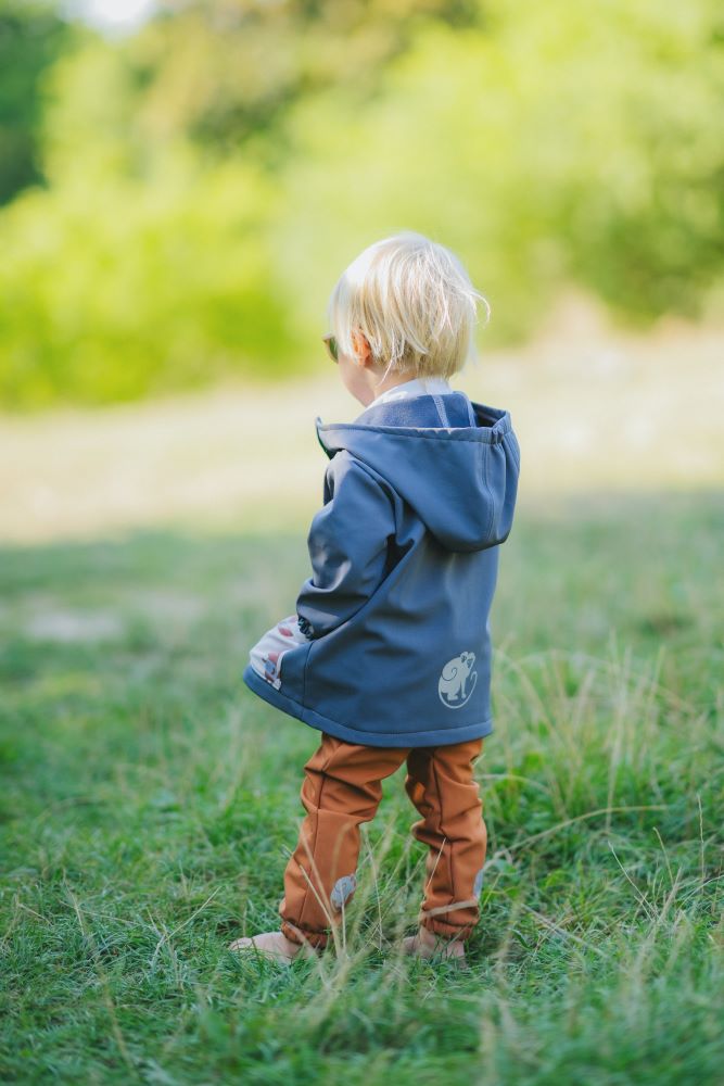 Giacca softshell per bambini con membrana Monkey Mum® - Misteriosa gita con la volpe