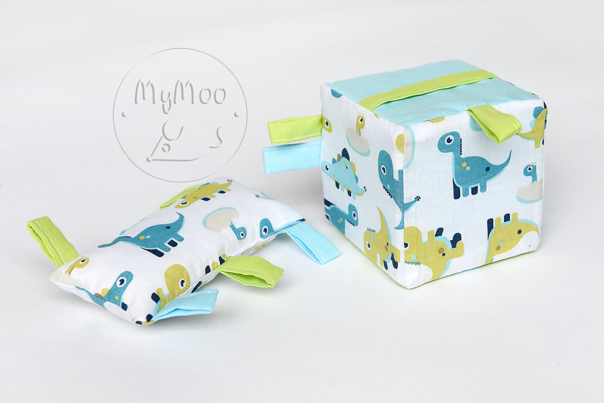 MyMoo Cubo sensoriale Busy cube - Dinosauri