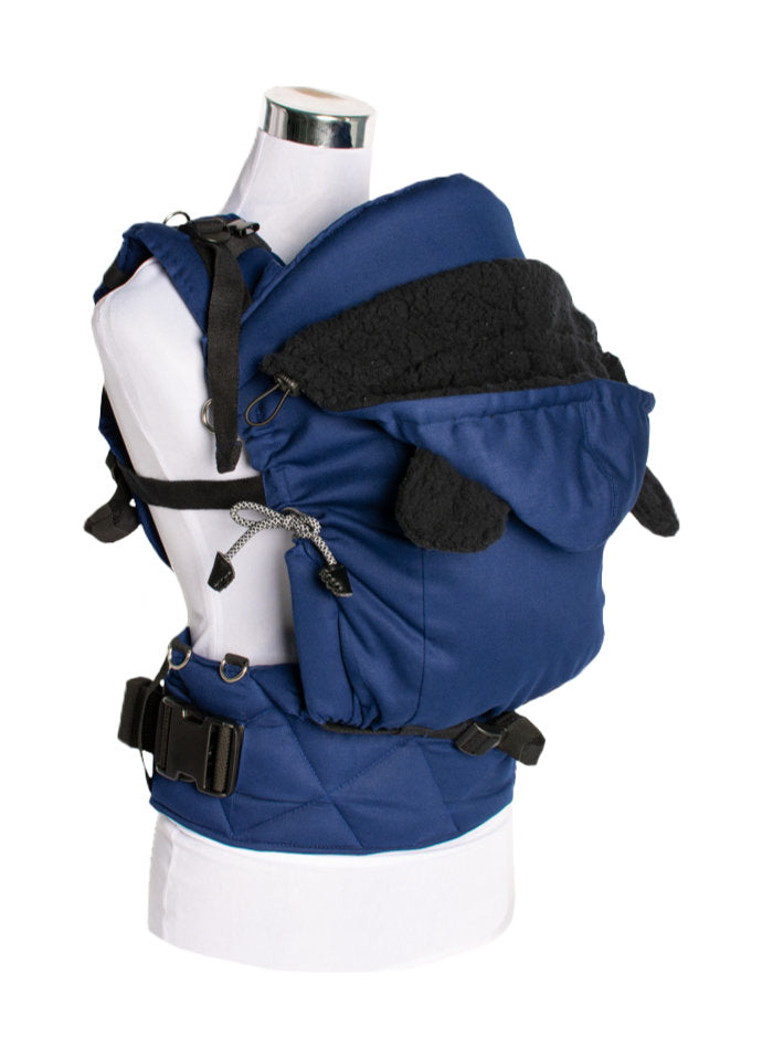 Cappuccio imbottito per marsupio Carrie Monkey Mum® - Blu marino