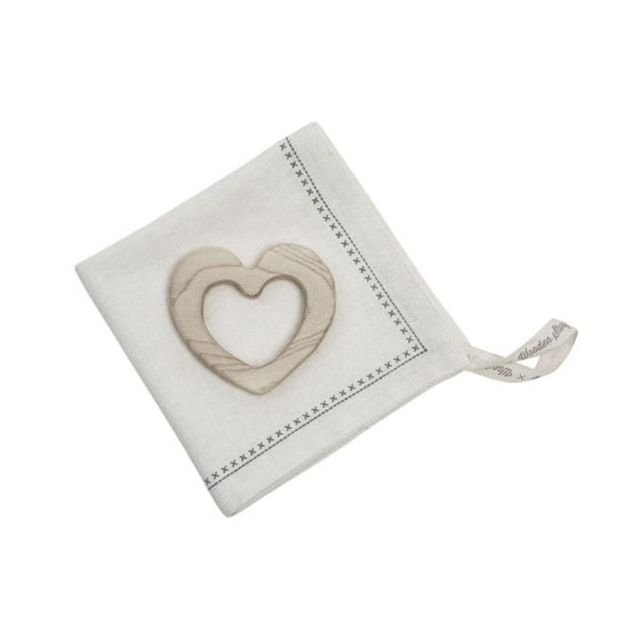 Wooden Story mini Gioco dentizione - Cuore con fazzoletto