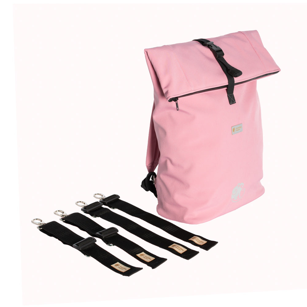 Zaino integrato in softshell per marsupio Carrie Monkey Mum® - Zucchero filato