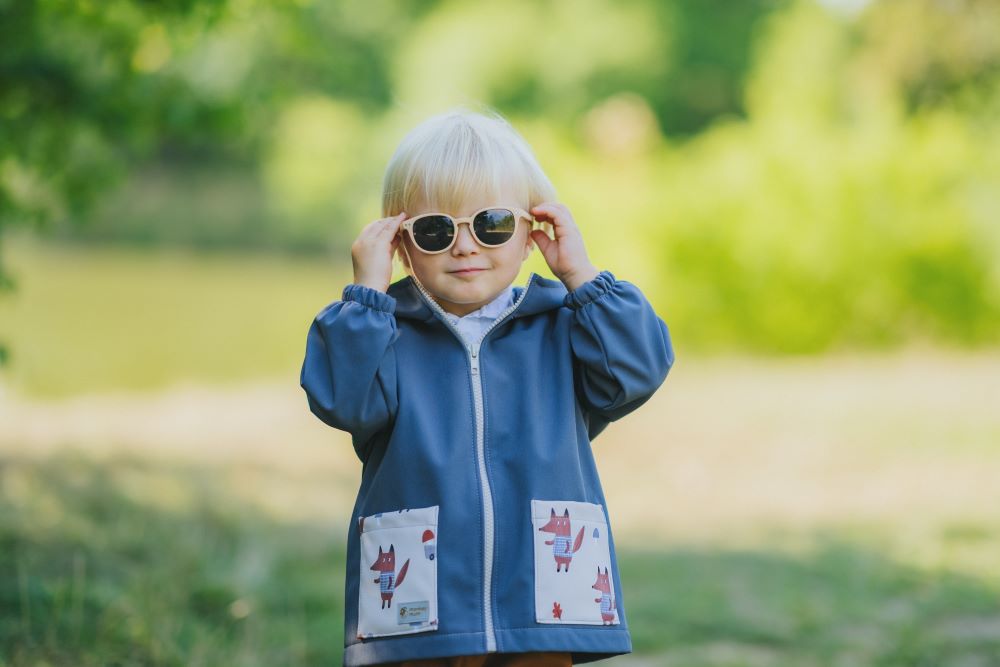 Giacca softshell per bambini con membrana Monkey Mum® - Misteriosa gita con la volpe