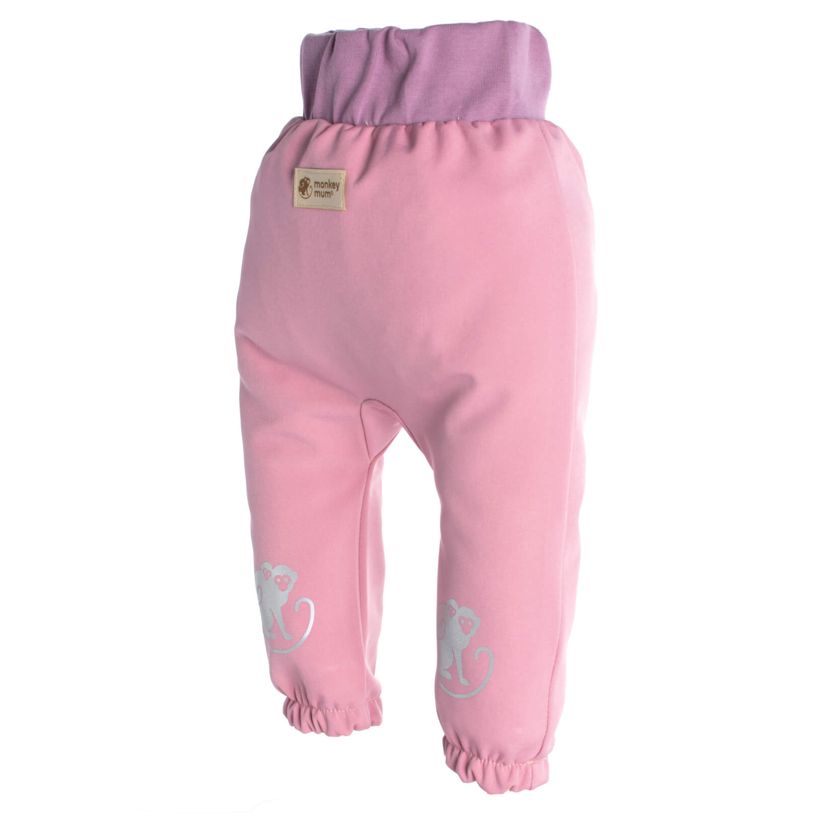Pantaloni softshell per bambini con membrana Monkey Mum® - Zucchero filato
