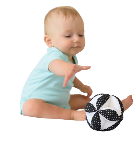 MyMoo Palla sensoriale Montessori - Puntini/bianco nero