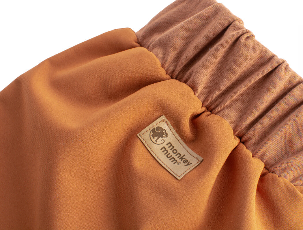 Pantaloni softshell per bambini con membrana Monkey Mum® - Foglie autunnali