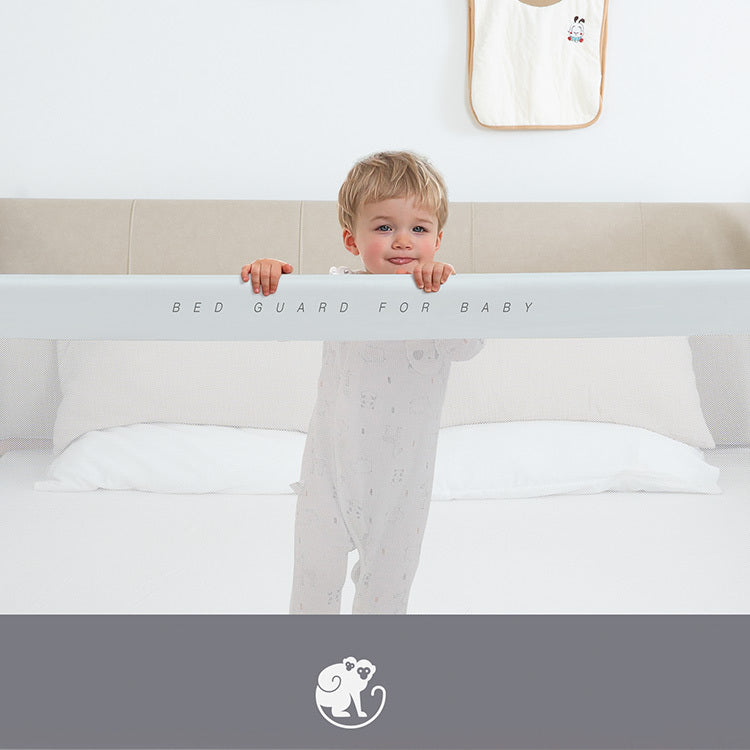 Barriera per letto Monkey Mum® Popular - grigio chiaro