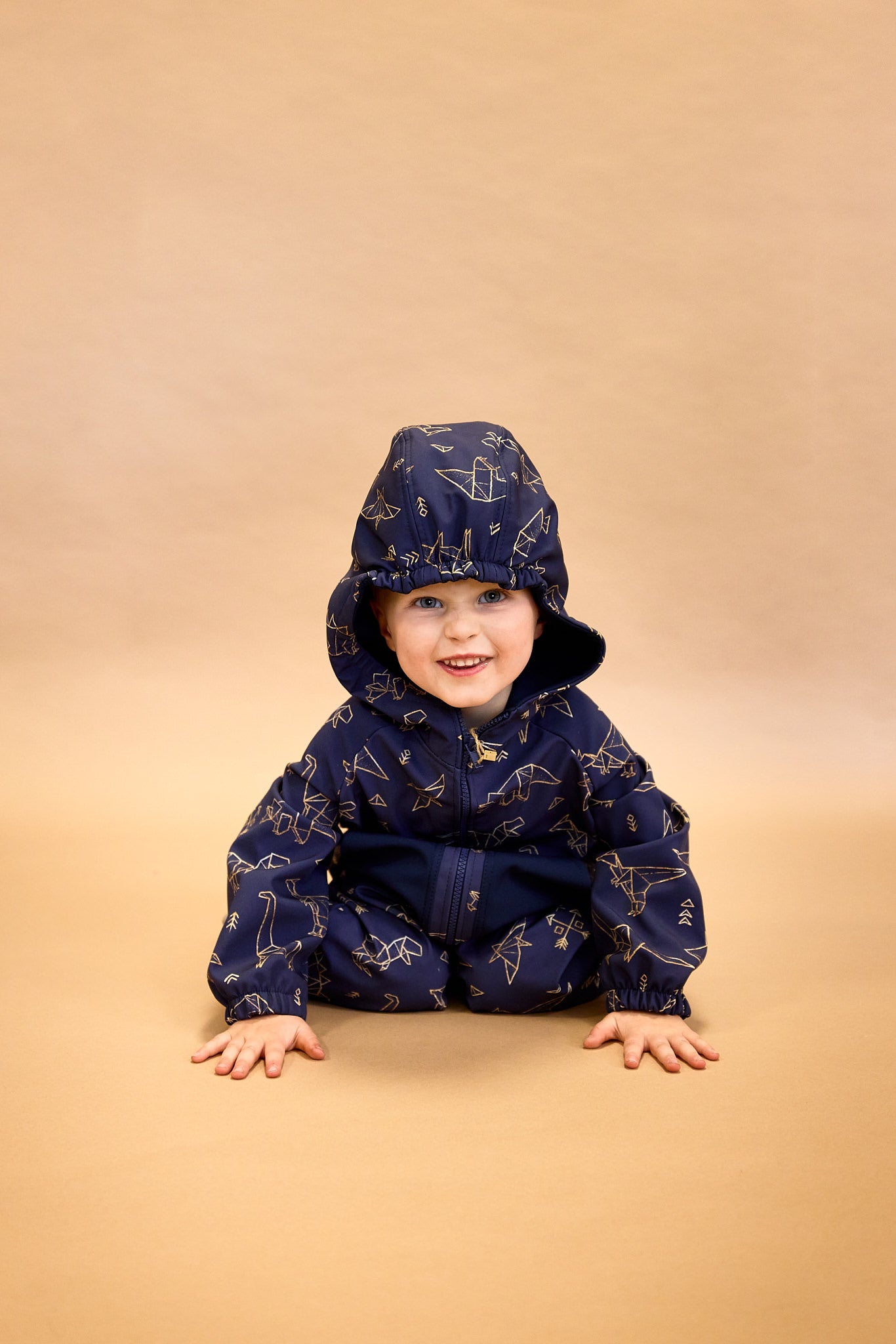 Monkey Mum® Tuta in softshell con membrana – Costellazione di dinosauri - taglia 86/92