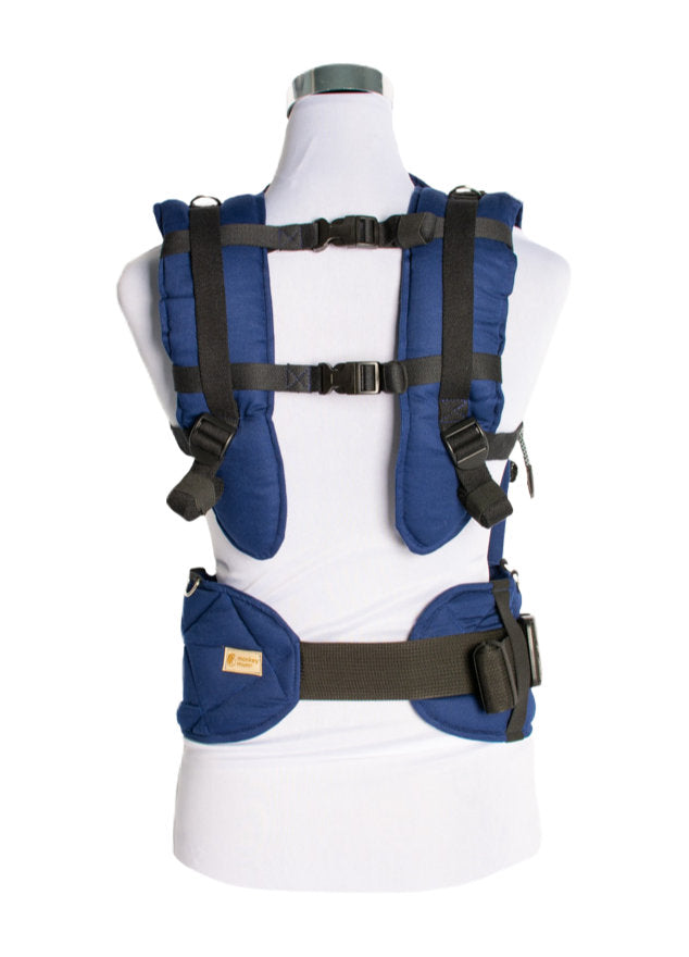 Monkey Mum® Marsupio ergonomico evolutivo Carrie - Blu navy