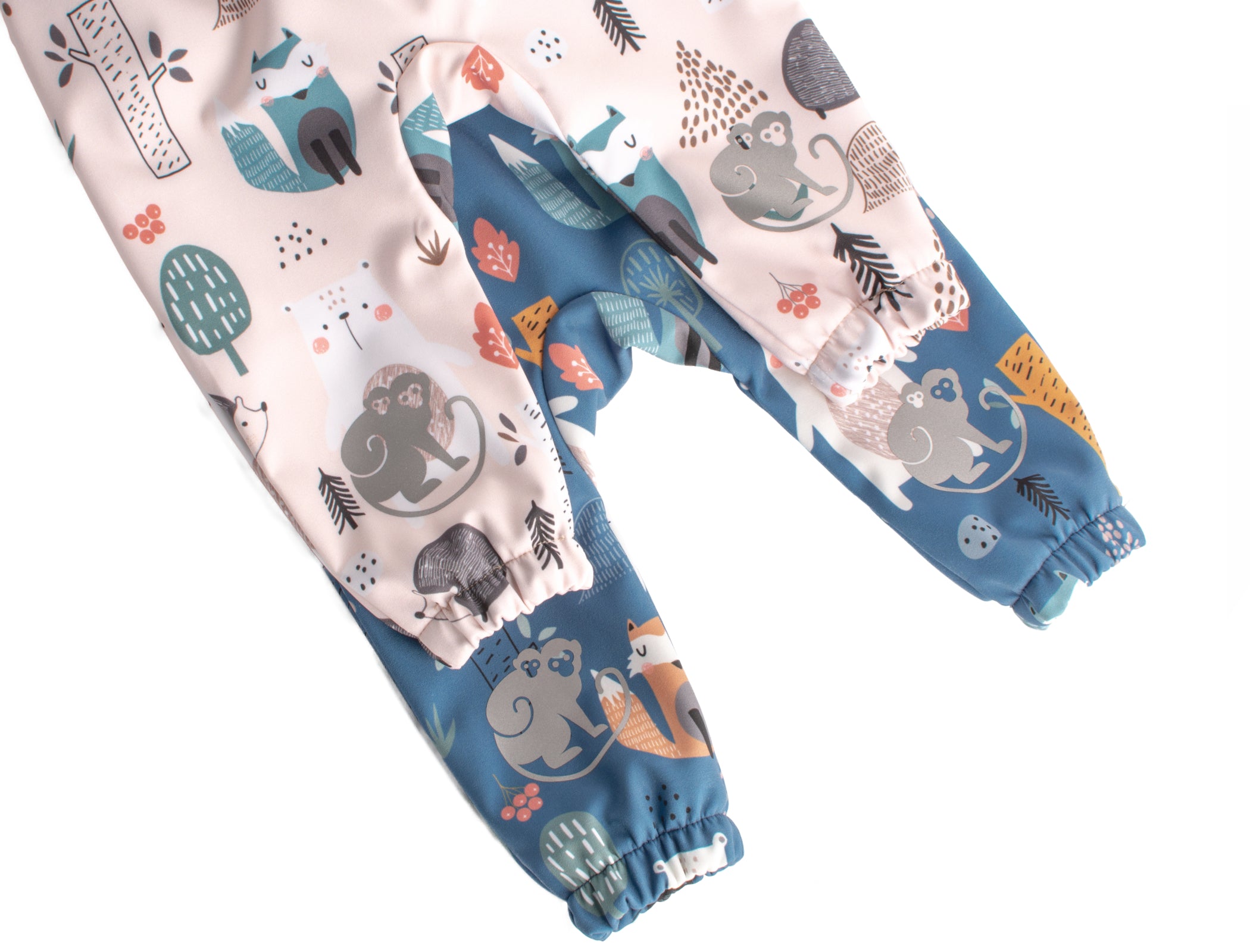 Pantaloni softshell per bambini con membrana Monkey Mum® - Animaletti notturni