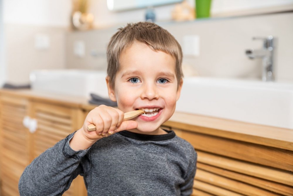 Spazzolino da denti in bambù per bimbi Medium Soft - 4 pz