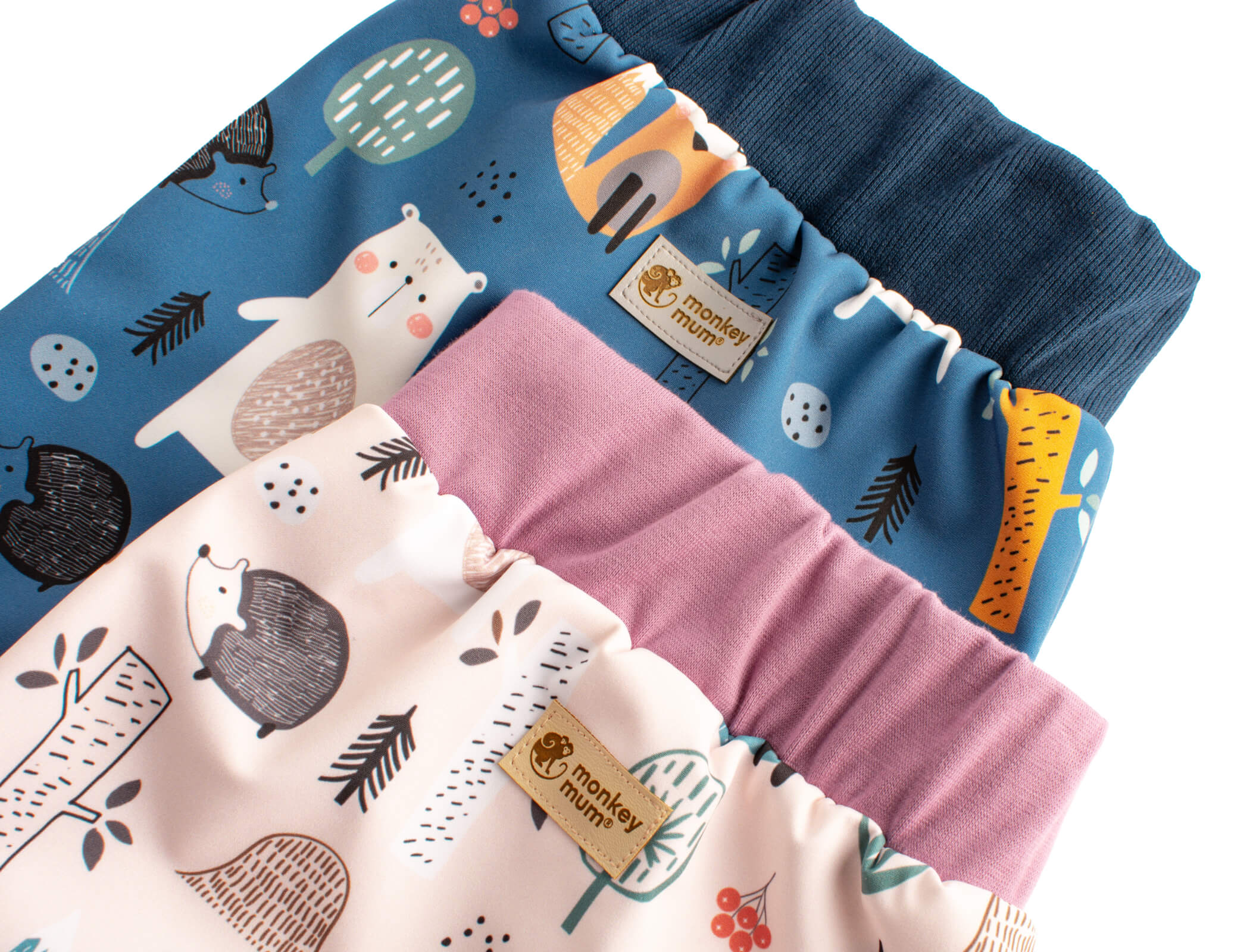 Pantaloni softshell per bambini con membrana Monkey Mum® - Animaletti notturni