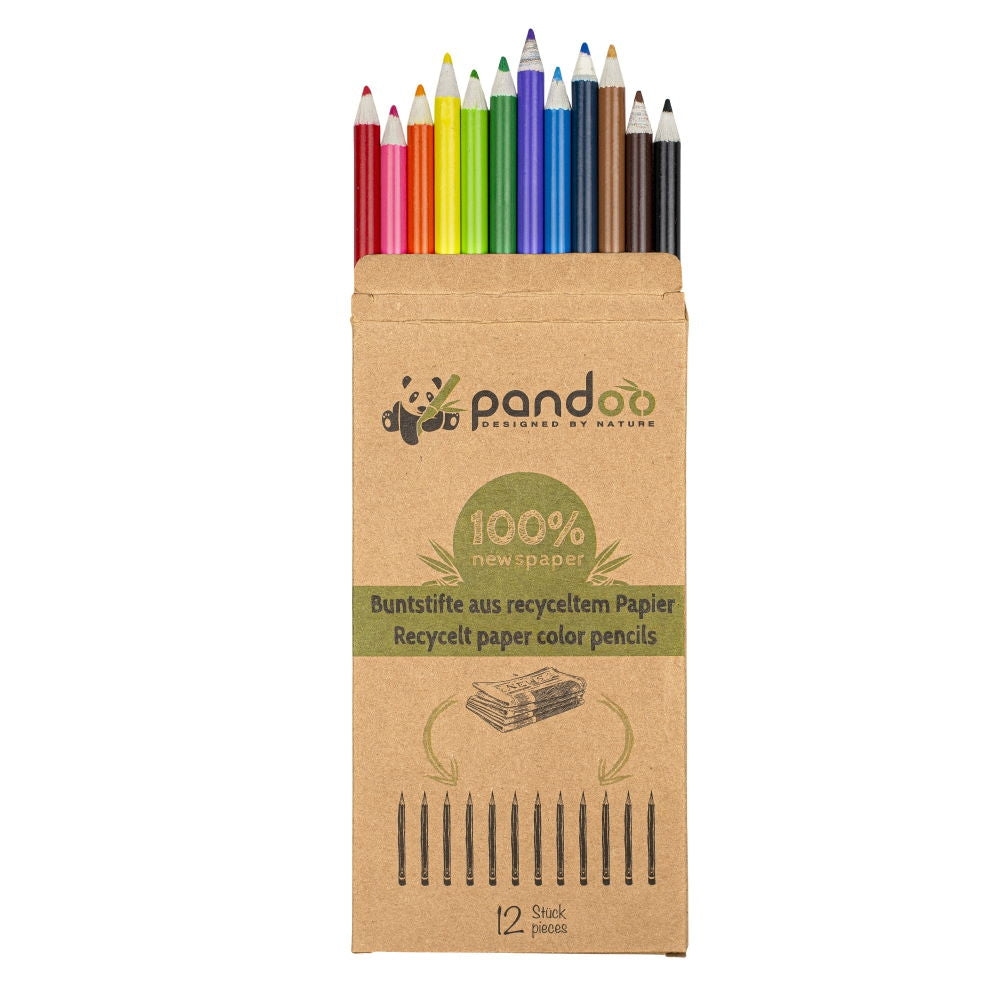 Pastelli colorati dal giornale vecchio, 12 pz