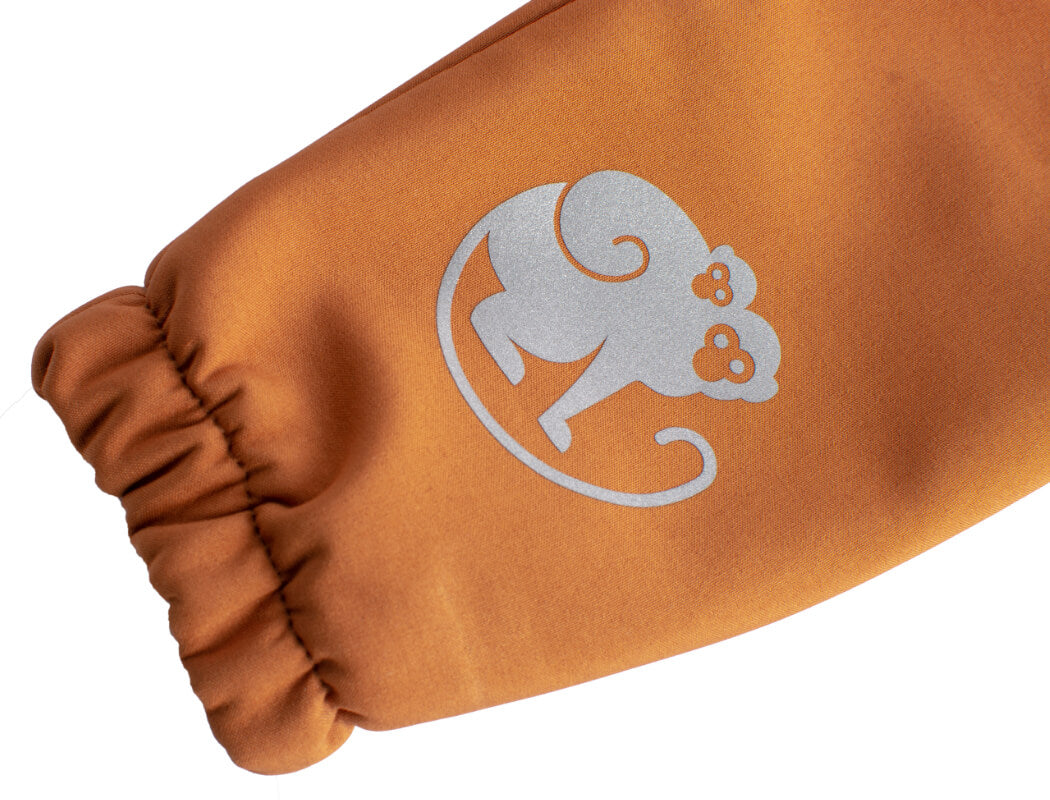 Pantaloni softshell per bambini con membrana Monkey Mum® - Foglie autunnali