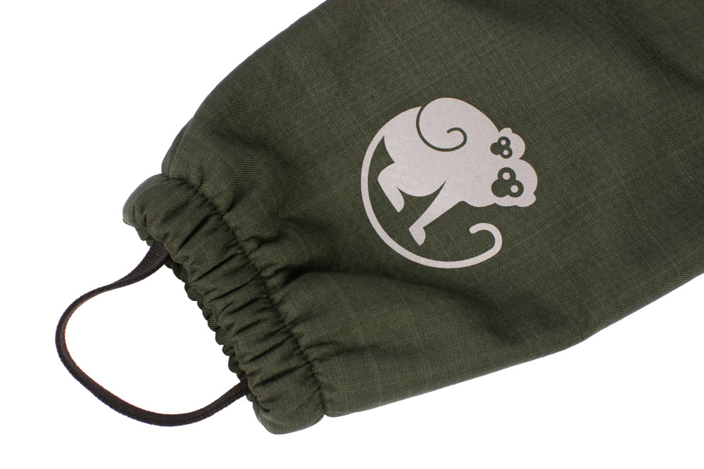 Pantaloni softshell invernali crescenti per bambini con pile Monkey Mum® - Cacciatorino kaki