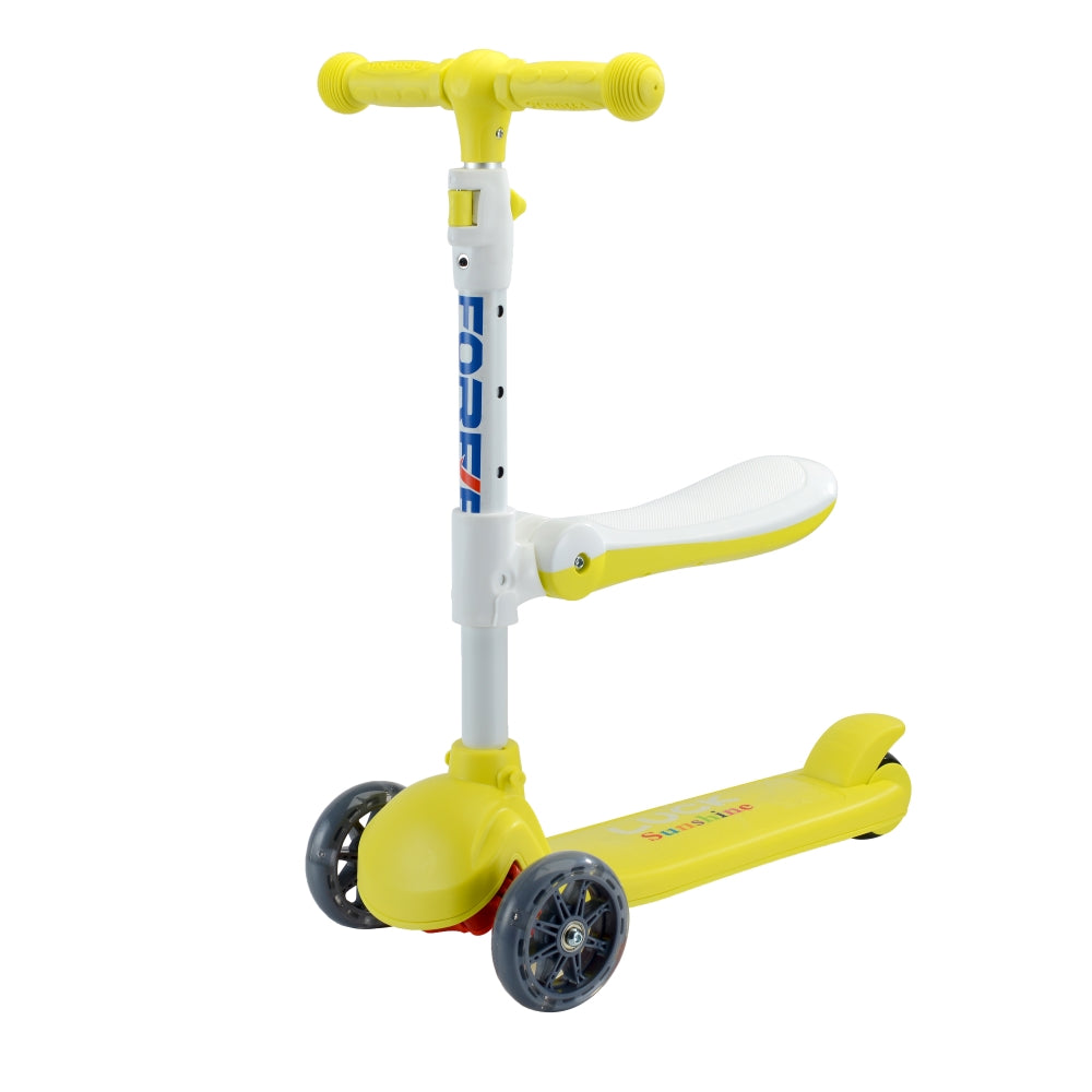 Monopattino per bambini con seduta - 3 in 1 - Giallo - pezzo esposto
