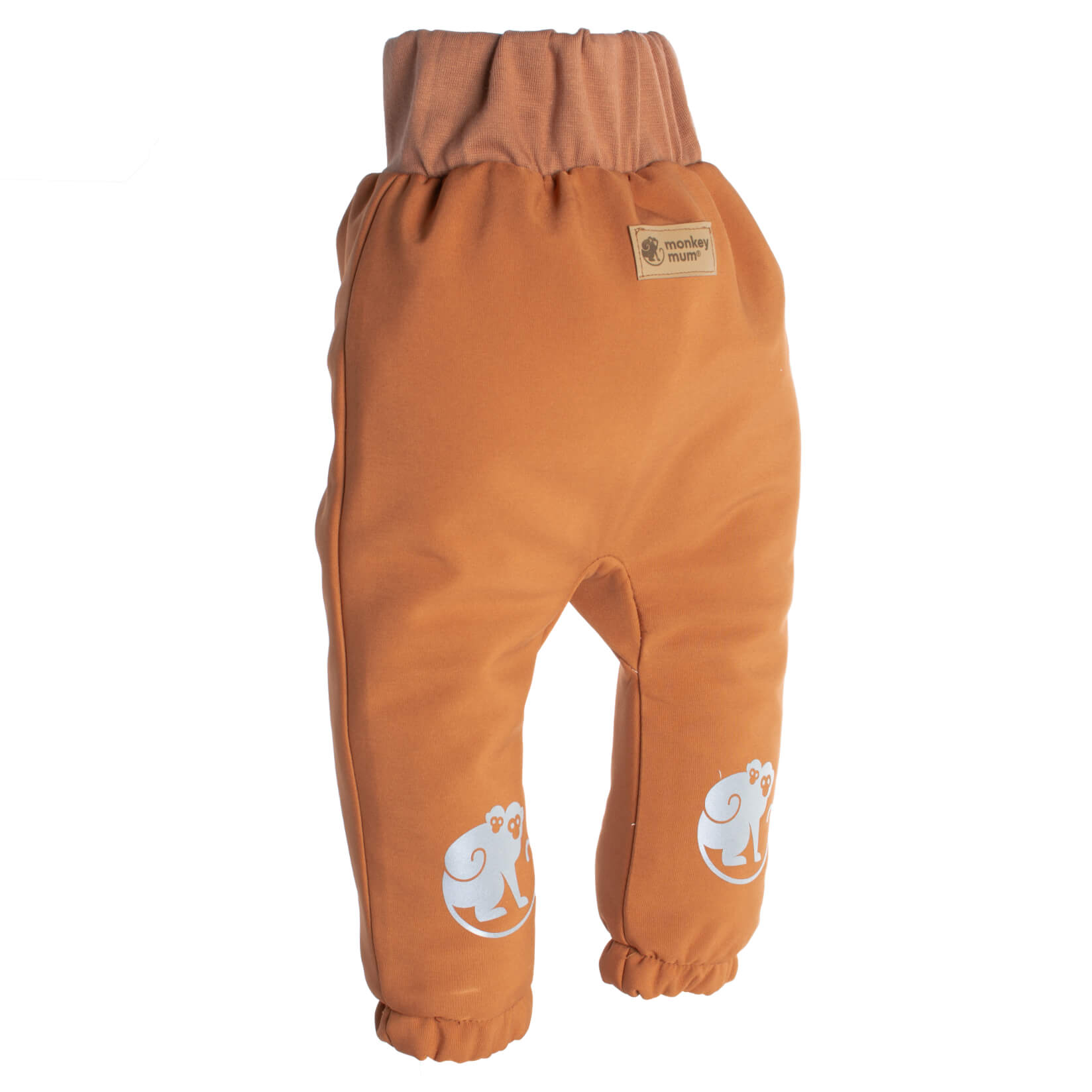 Pantaloni softshell per bambini con membrana Monkey Mum® - Foglie autunnali