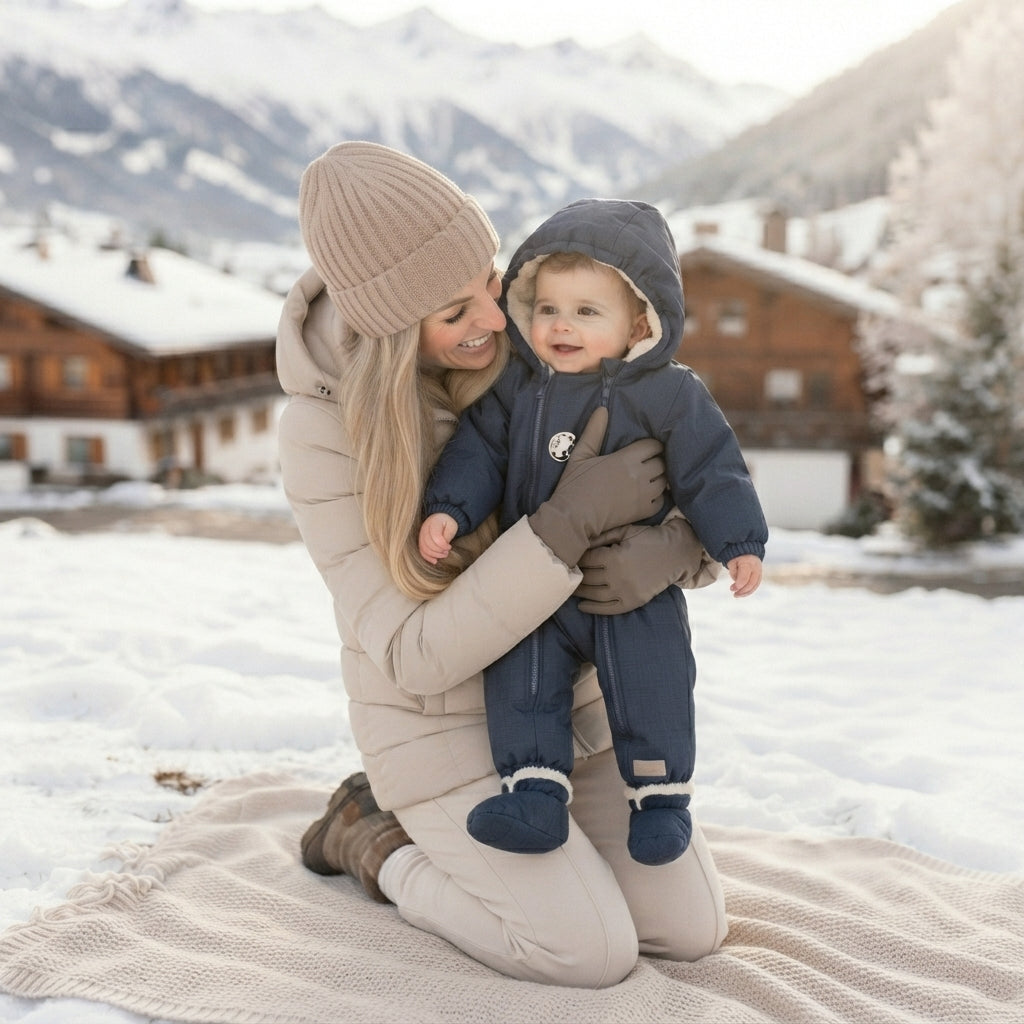 Monkey Mum® Tuta in softshell invernale per bambini con pile teddy - Fiaba della buonanotte, seconda scelta - taglia 62/68