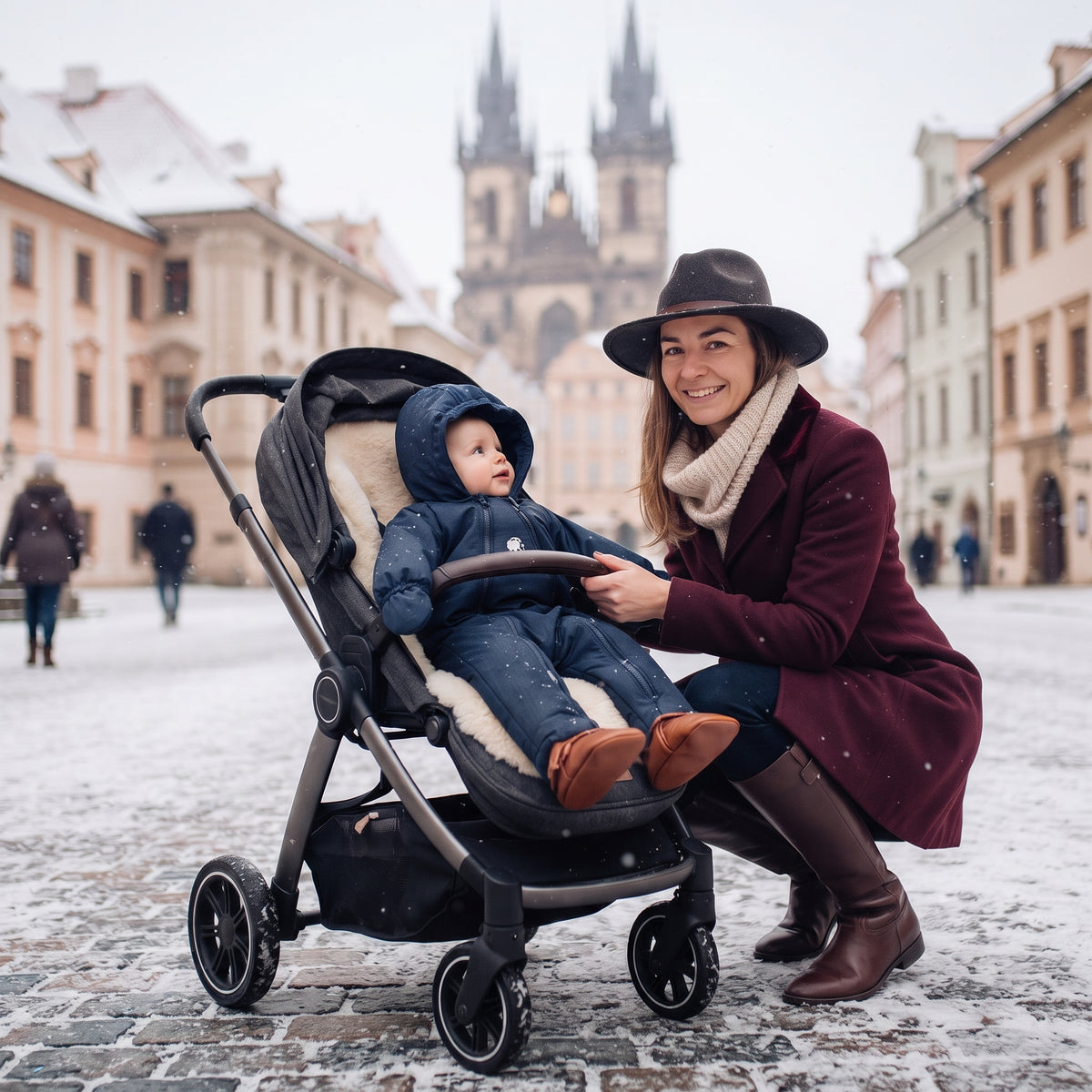 Monkey Mum® Tuta softshell invernale per bambini con interno in pile teddy - Fiaba del piccolo notiziario serale - tag. 62/68, 74/80